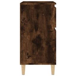 Berkfield Home Sideboard Smoked Oak 60x35x70 cm Engineered Wood in Brown - Size: 60 x 35 x 70 cm - thumbnail 8