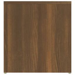 Berkfield Home Side Table Brown Oak 59x36x38 cm Engineered Wood - Size: 59 x 36 x 38 cm - thumbnail 5