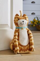 Ulster Weavers Marmalade Cat Animal Print 100% Cotton Shaped Doorstop in Orange - thumbnail 2