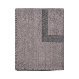 Vinga Monogram Blanket in Grey - thumbnail 4