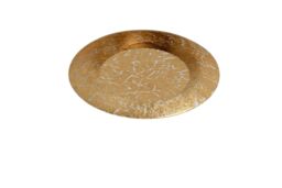 Lucide 'FOSKAL' Non Dimmable Stylish Modern Indoor LED Flush Ceiling Light in Yellow - thumbnail 2
