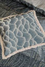 Harlequin 'Frescoes' Cotton Duvet Cover Set in Blue - Size: King - thumbnail 4