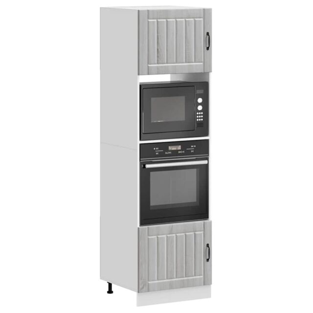 Berkfield Home Oven Cabinets 2 pcs Kalmar Grey Sonoma Engineered Wood - image 1