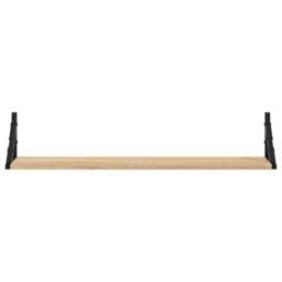Berkfield Home Wall Shelves 2 pcs Sonoma Oak 80x15x15.5 cm Engineered wood in Light Tan - thumbnail 5