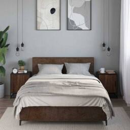 Berkfield Home Elegant Bedside Cabinets 2 pcs Brown Oak 40x31x50 cm Engineered W - Size: 40 x 31 x 50 cm - thumbnail 1