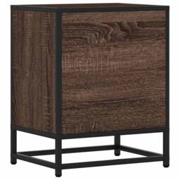 Berkfield Home Elegant Bedside Cabinets 2 pcs Brown Oak 40x31x50 cm Engineered W - Size: 40 x 31 x 50 cm - thumbnail 8