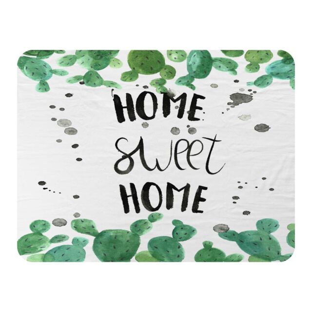 Benjamin Tate Design Home Sweet Home Blanket in Natural - Size: 120 cm x 150 cm - image 1