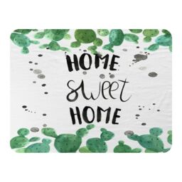Benjamin Tate Design Home Sweet Home Blanket in Natural - Size: 120 cm x 150 cm - thumbnail 1