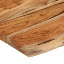 Berkfield Home Wall Shelf 50x30x3.8 cm Rectangular Solid Wood Acacia Live Edge in Brown - thumbnail 7