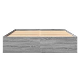 Berkfield Home Bed Frame without Mattress Grey Sonoma 160x200 cm Engineered Wood - thumbnail 5