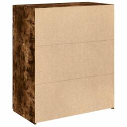 Berkfield Home Sideboard Smoked Oak 80x42.5x93 cm Engineered Wood in Brown - thumbnail 6