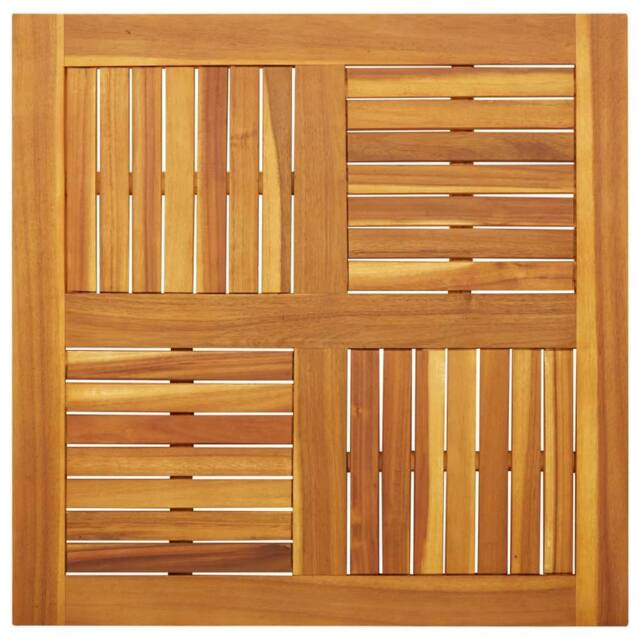Berkfield Home Table Top 80x80x2.2 cm Square Solid Wood Acacia in Brown - image 1