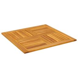 Berkfield Home Table Top 80x80x2.2 cm Square Solid Wood Acacia in Brown - thumbnail 4