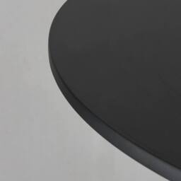 ERGOVEXA Round Dining Table 60CM Top for Bar Pub Coffee Tea Dining Bistro in Black - thumbnail 3
