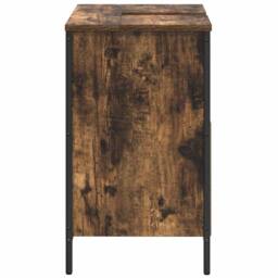 Berkfield Home Modern Bathroom Basin Cabinet Smoked Oak 60x34.5x60 cm in Brown - thumbnail 7