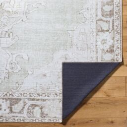 Livabliss Our Pnw Home Rainier-Washable Grey Brown Green Traditional Vintage Living Rug in Light Brown - Size: 160 cm x 220 cm - thumbnail 4