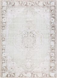 Livabliss Our Pnw Home Rainier-Washable Grey Brown Green Traditional Vintage Living Rug in Light Brown - Size: 160 cm x 220 cm - thumbnail 2