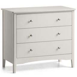 Christow Natural Chest of Drawers Modern 3 Drawer Bedroom Storage Unit Furniture Cabinet in Brown - thumbnail 2