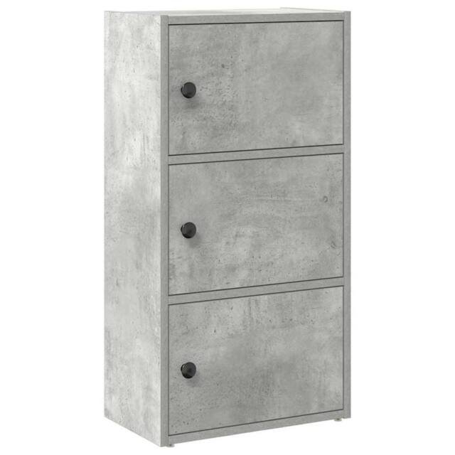 Berkfield Home Bookcase Concrete Grey 40x24x77 cm Engineered Wood - Size: 40 x 24 x 77 cm - image 1