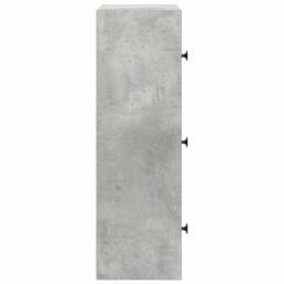 Berkfield Home Bookcase Concrete Grey 40x24x77 cm Engineered Wood - Size: 40 x 24 x 77 cm - thumbnail 6