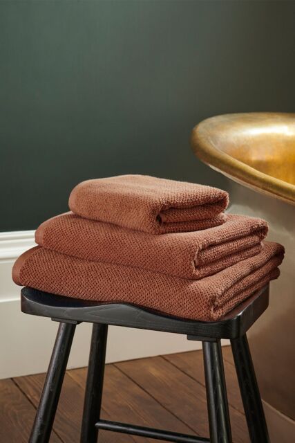 CHRISTY 'Brixton' Luxury Textured 100% Cotton Towels in Terracotta - image 1