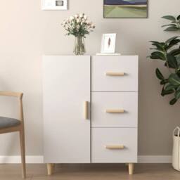 Berkfield Home Sideboard White 69.5x34x90 cm Engineered Wood - thumbnail 2