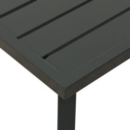 Berkfield Home Garden Coffee Table Anthracite 110x55x35cm Steel in Black - Size: 110 x 55 x 35 cm - thumbnail 6