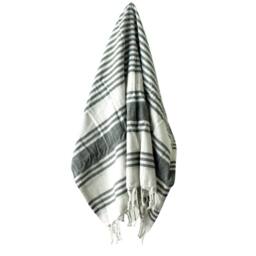 Four Candle Charcoal Hamman Spa Towel Soft Absorbent Cotton Blend 170 x 90cm - Size: 170 x 90 cm - thumbnail 1
