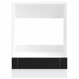 Berkfield Home Oven Cabinet Lucca Black Engineered Wood - thumbnail 4