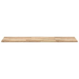 Berkfield Home Versatile Bathroom Vanity Top Untreated 120x50x2 cm Solid Wood Acacia in Brown - Size: 120 x 50 x 2 cm - thumbnail 4