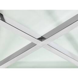 Cheshire Monaco Lamp Table in Glass & Silver - thumbnail 7