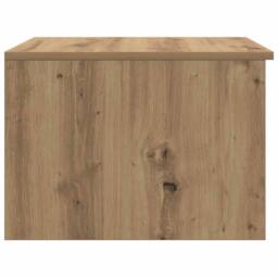 Berkfield Home Durable Coffee Table Artisan Oak 50x50x36 cm Engineered Wood in Brown - Size: 50 x 50 x 36 cm - thumbnail 7