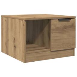 Berkfield Home Durable Coffee Table Artisan Oak 50x50x36 cm Engineered Wood in Brown - Size: 50 x 50 x 36 cm - thumbnail 3