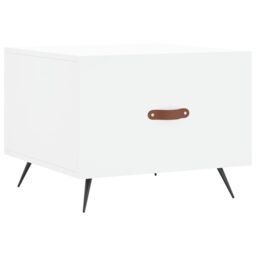 Berkfield Home Coffee Table White 50x50x40 cm Engineered Wood - Size: 50 x 50 x 40 cm - thumbnail 2
