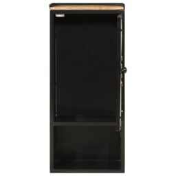 Berkfield Home Bathroom Cabinet 40x27x90 cm Iron & Solid Wood Mango - Size: 40 x 27 x 90 cm - thumbnail 3