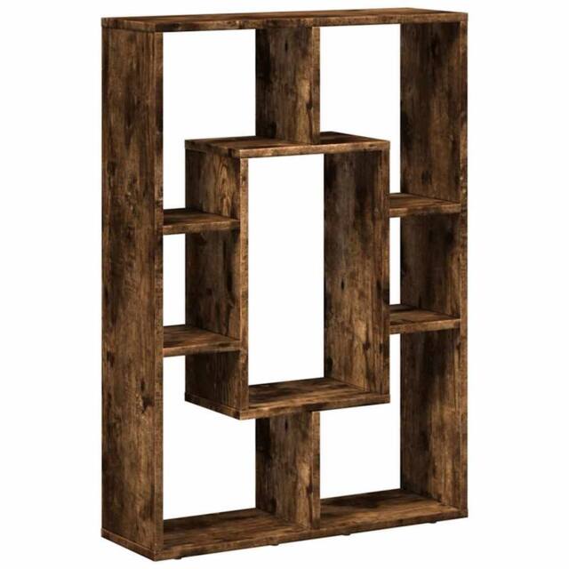 Berkfield Home Bookcase Smoked Oak 63x20x90 cm Engineered Wood in Brown - Size: 63 x 20 x 90 cm - image 1