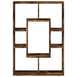 Berkfield Home Bookcase Smoked Oak 63x20x90 cm Engineered Wood in Brown - Size: 63 x 20 x 90 cm - thumbnail 5