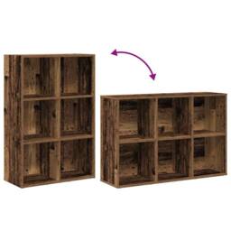 Berkfield Home Classic Book Cabinet/Sideboard Old Wood 66x30x98 cm Engineered Wood - Size: 66 x 30 x 98 cm - thumbnail 8
