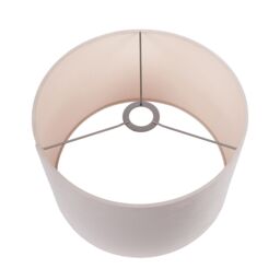 Ruma Beige Velvet Cylinder Shade for Table Lamps & Floor Lamps - Size: 14 inches - thumbnail 4