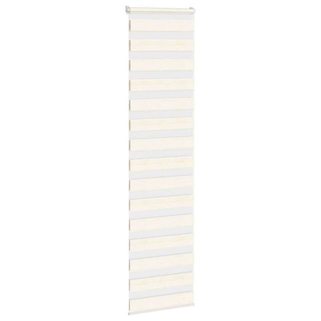 Berkfield Home Elegant Zebra Blind Marble Beige 55x200 cm Fabric Width 50.9 cm P - image 1