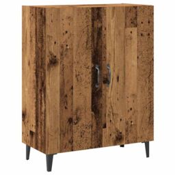 Berkfield Home Sideboard with Wall Cabinet Old Wood Engineered Wood in Brown - thumbnail 4