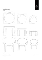 Orsina Modern Design Nest Of 3 White High Gloss Table, Space Saving Nesting Tables, Stackable Design Side Tables - thumbnail 3