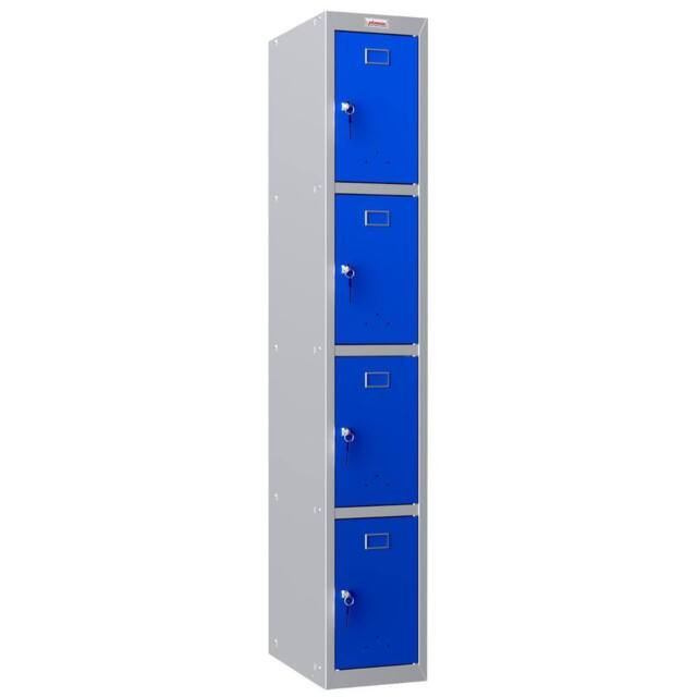 Phoenix Safe Company Personal Locker in Grey/Blue w/ Key Lock, PL1430GBK, 60.5L - Size: 180 cm x 100 cm - image 1