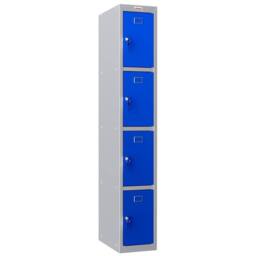 Phoenix Safe Company Personal Locker in Grey/Blue w/ Key Lock, PL1430GBK, 60.5L - Size: 180 cm x 100 cm - thumbnail 1