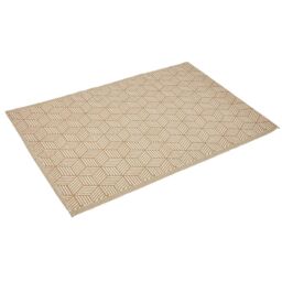 mysmartbuy Alfresco Mat - Water Resistant Outdoor Garden Geometric Pattern Rug in Taupe - Size: 120 cm x 180 cm - thumbnail 3
