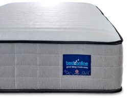 Bedzonline 4FT6 Hydro Pocket Spring Memory Foam Mattress - Luxury Comfort & Breathable Design in Grey - Size: Double - thumbnail 3