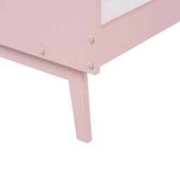 Wyld and Coco Pastel Pink Pine Single Bed 90 x 200 cm Slatted Base Scandinavian - thumbnail 9