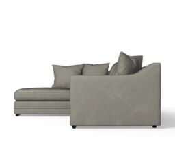 Snugg Furniture UK Limited (Left Hand) Robin Studed Corner Sofa in Grey - thumbnail 3