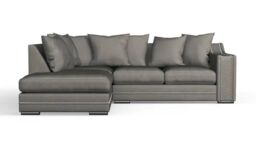 Snugg Furniture UK Limited (Left Hand) Robin Studed Corner Sofa in Grey - thumbnail 1