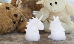 Xample White Childrens Unicorn Lamp LED Uni Night Light Girls Bedroom Table Desk Décor - thumbnail 4